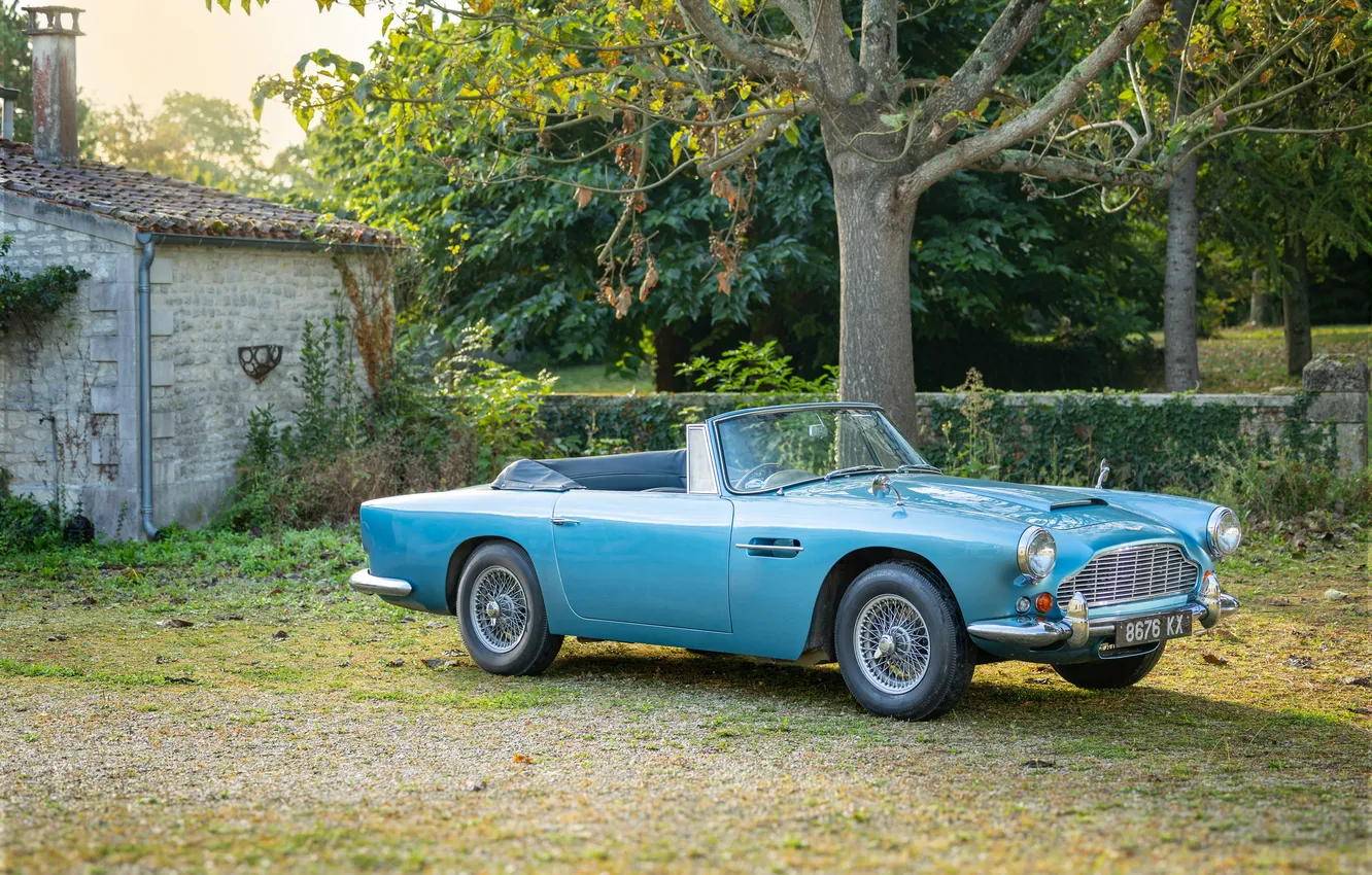 Photo wallpaper Aston Martin, 1963, DB4, Aston Martin DB4 Convertible