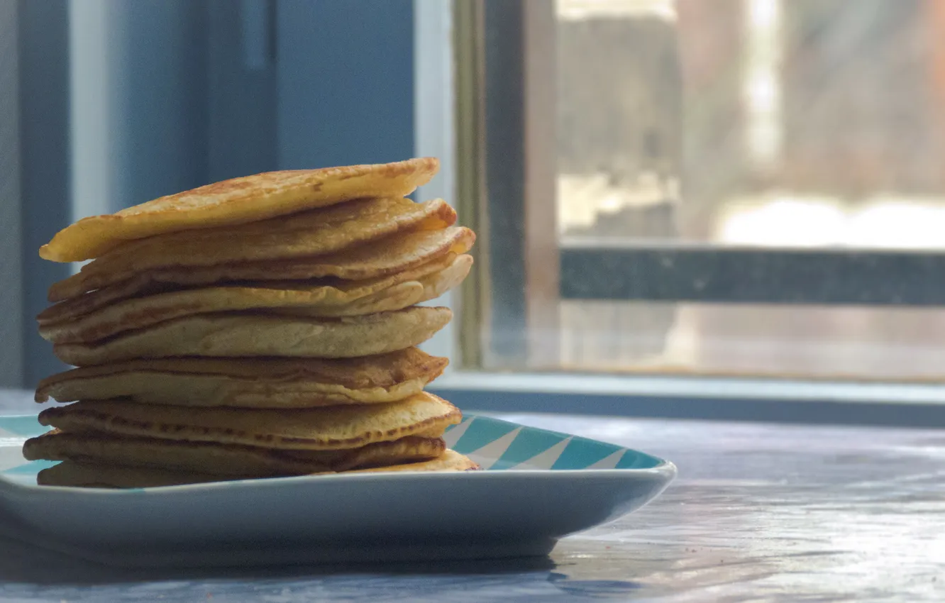 Photo wallpaper background, food, pancakes