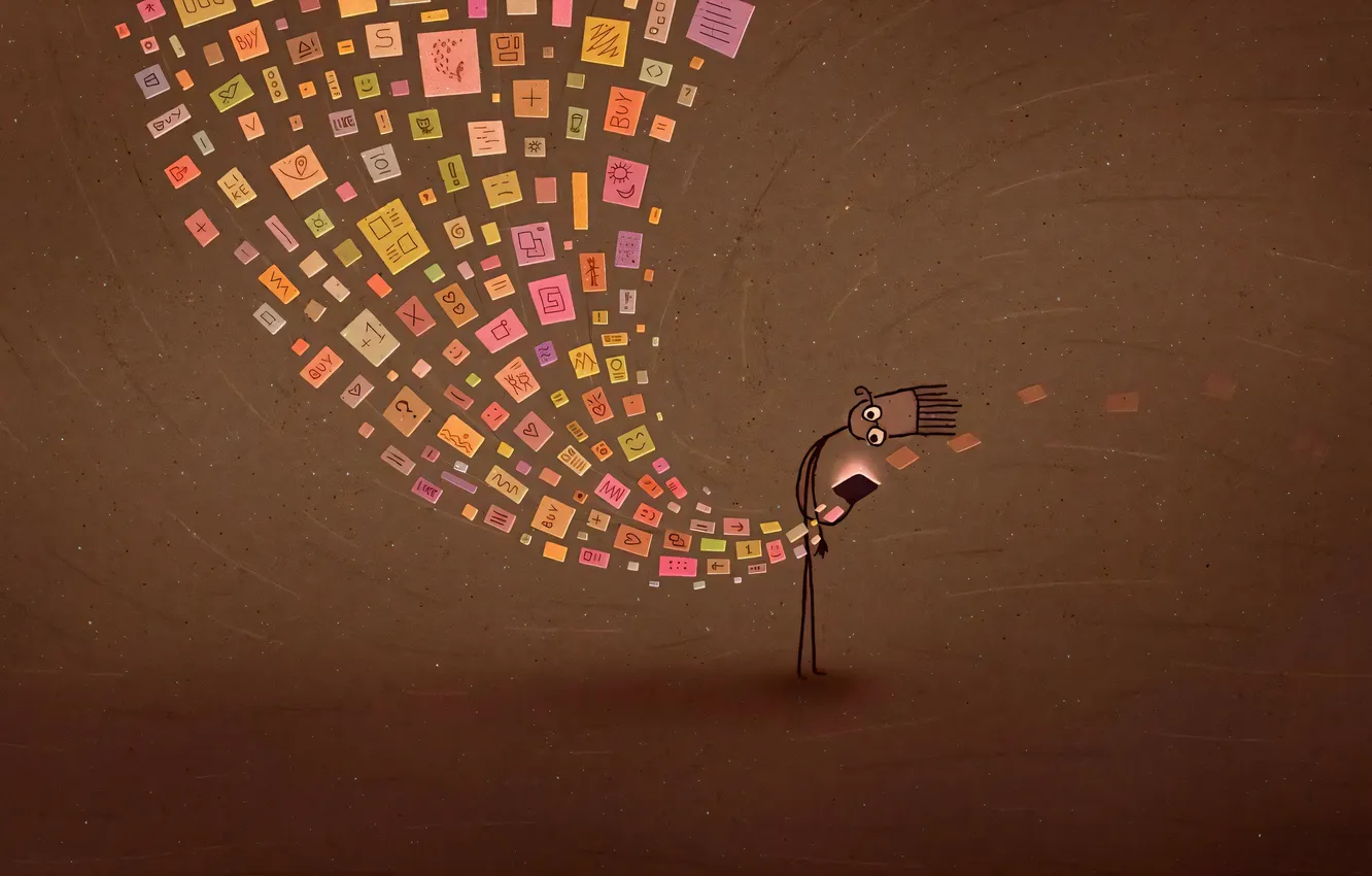 Photo wallpaper information, guy, vladstudio, tablet