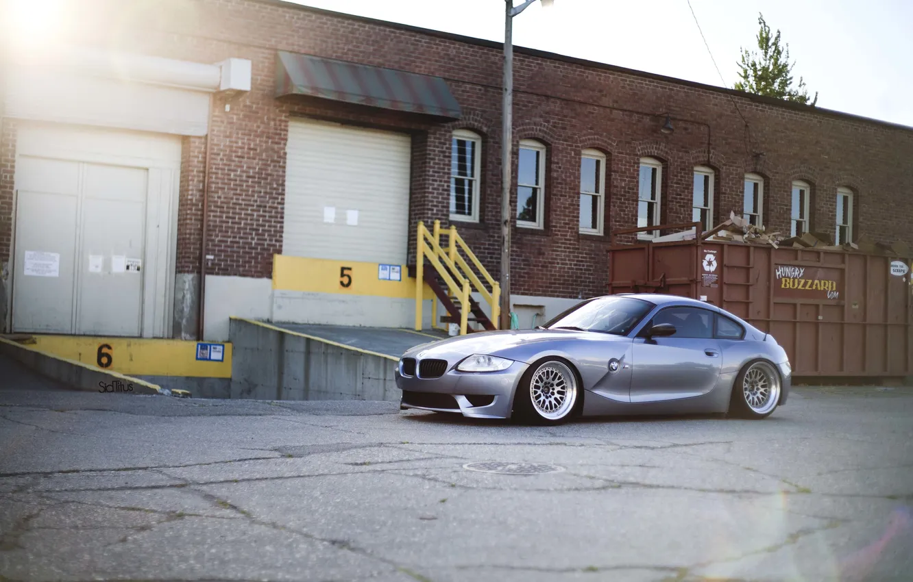 Photo wallpaper BMW, garage, silver, BMW, Silver