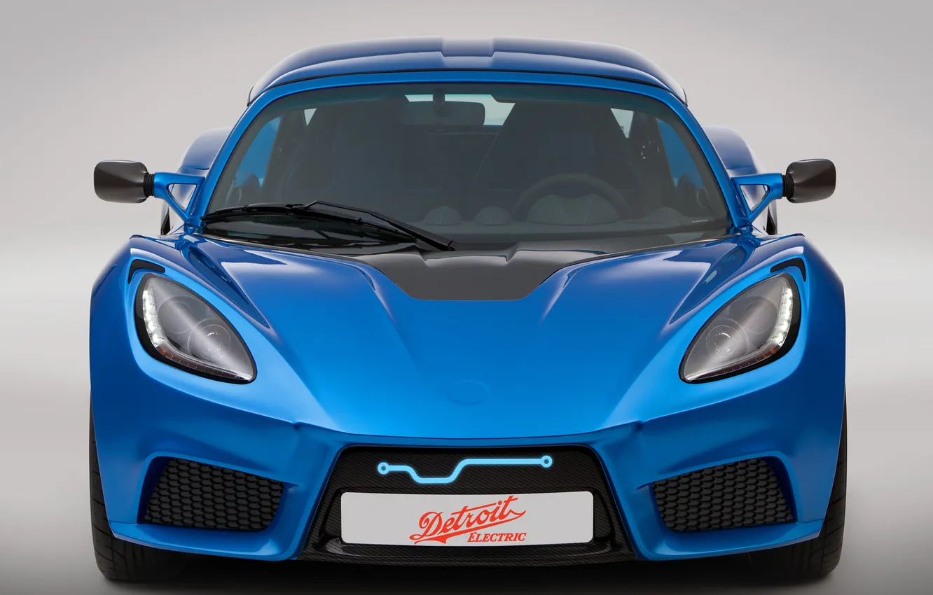 Photo wallpaper auto, lights, front view, Detroit Electric, SP:01
