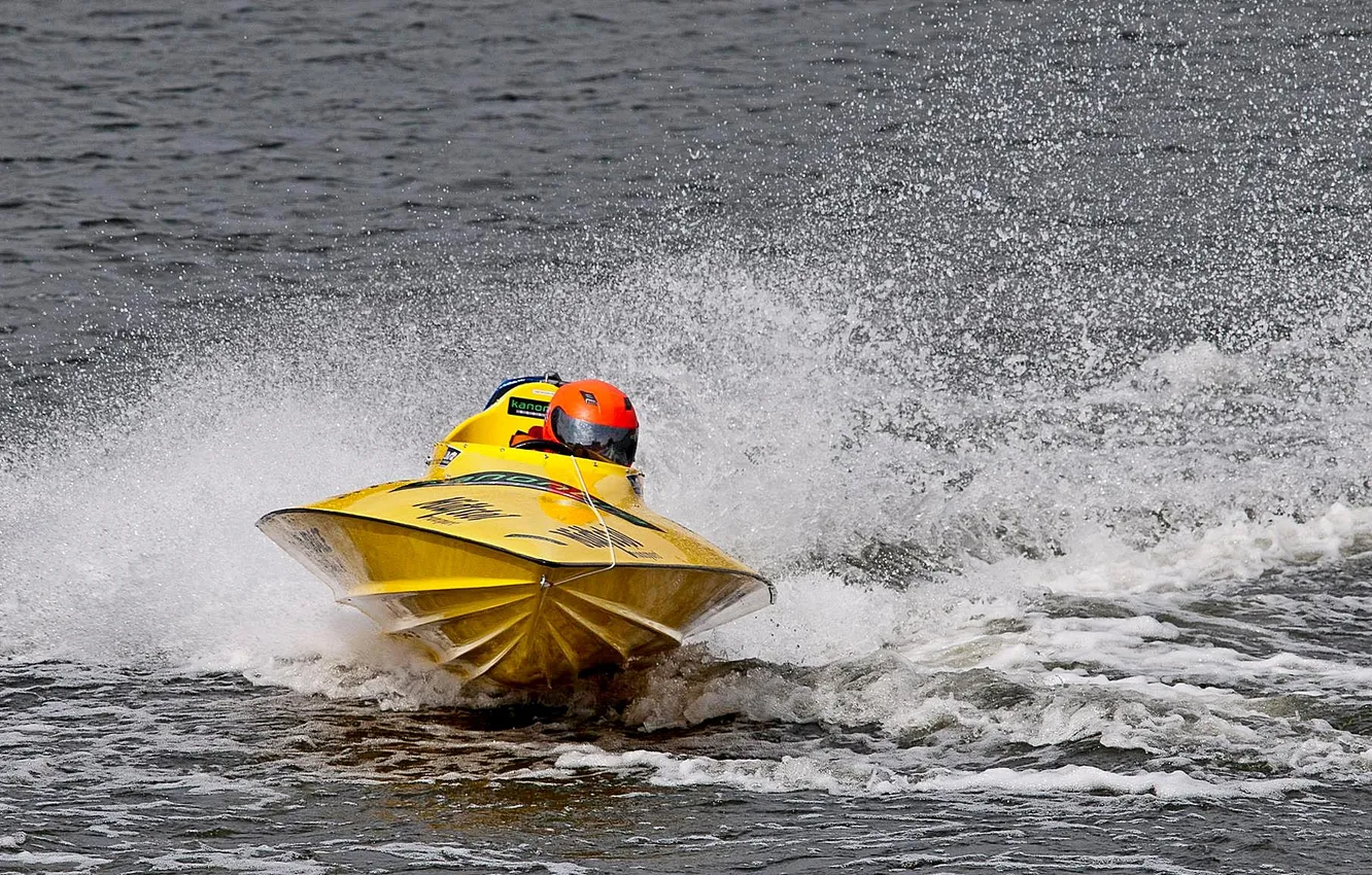 Photo wallpaper race, boat, speed