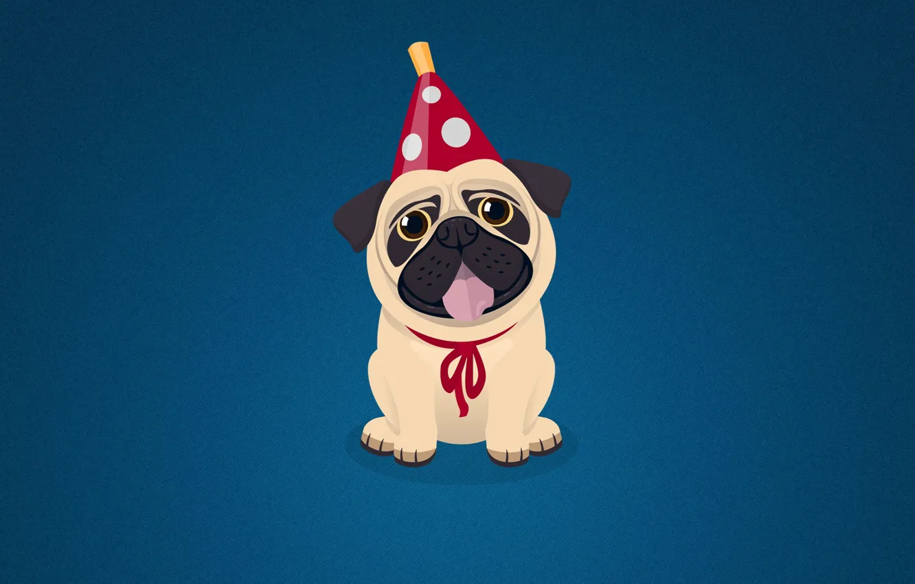 Photo wallpaper winter, mood, holiday, new year, dog, minimalism, 2018, The Year Of The Dog