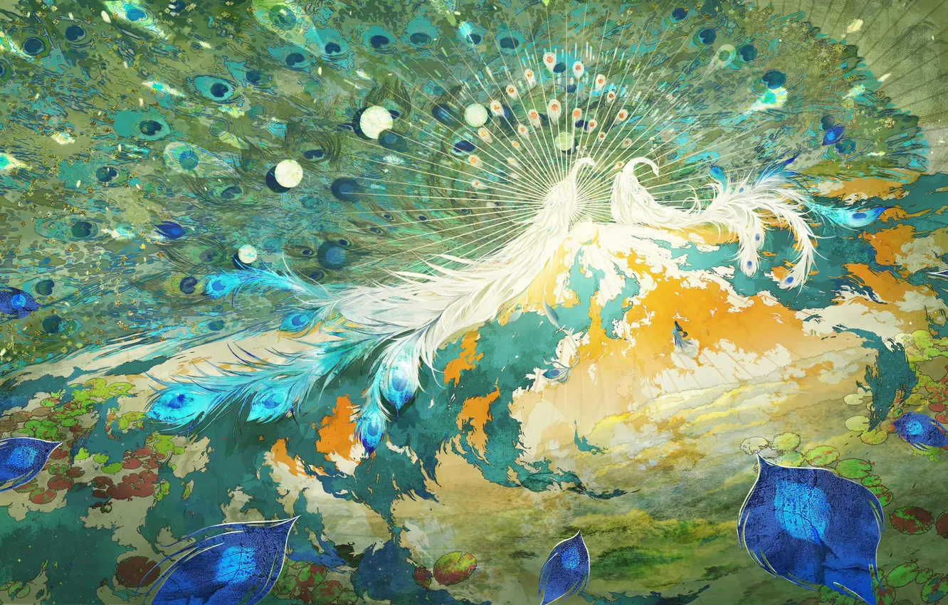 Photo wallpaper bird, pattern, beauty, China