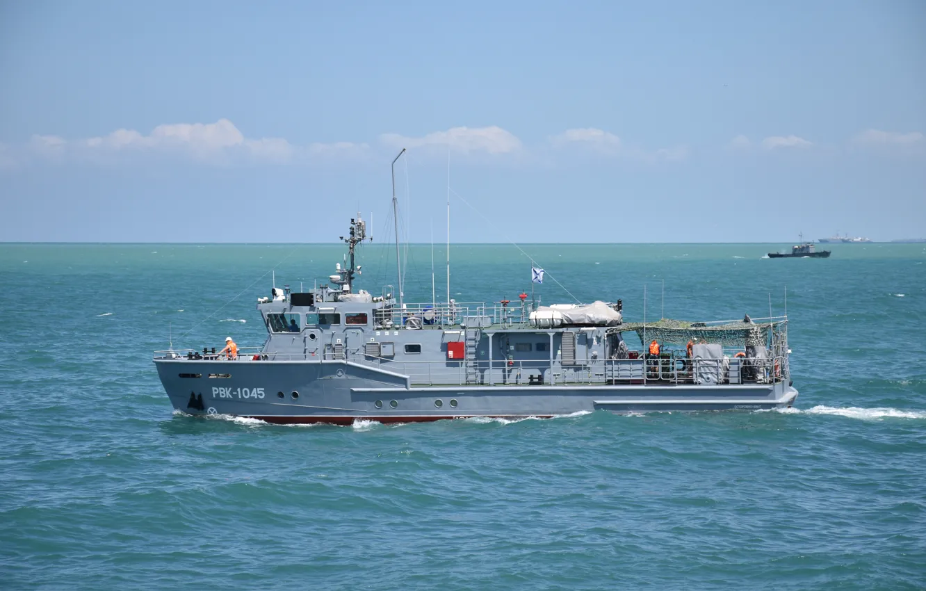 Photo wallpaper the black sea, auxiliary fleet, special diving boat