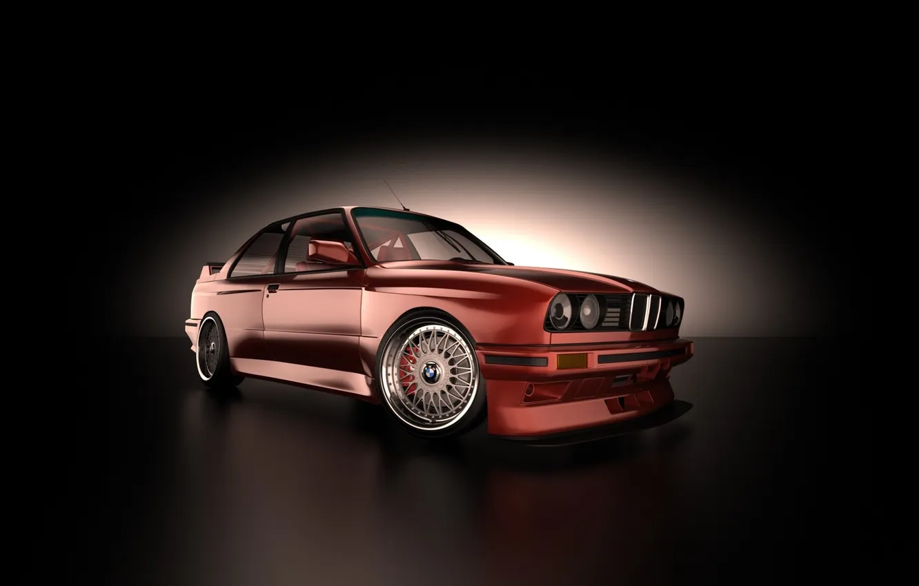 Photo wallpaper BMW, Front, E30M3