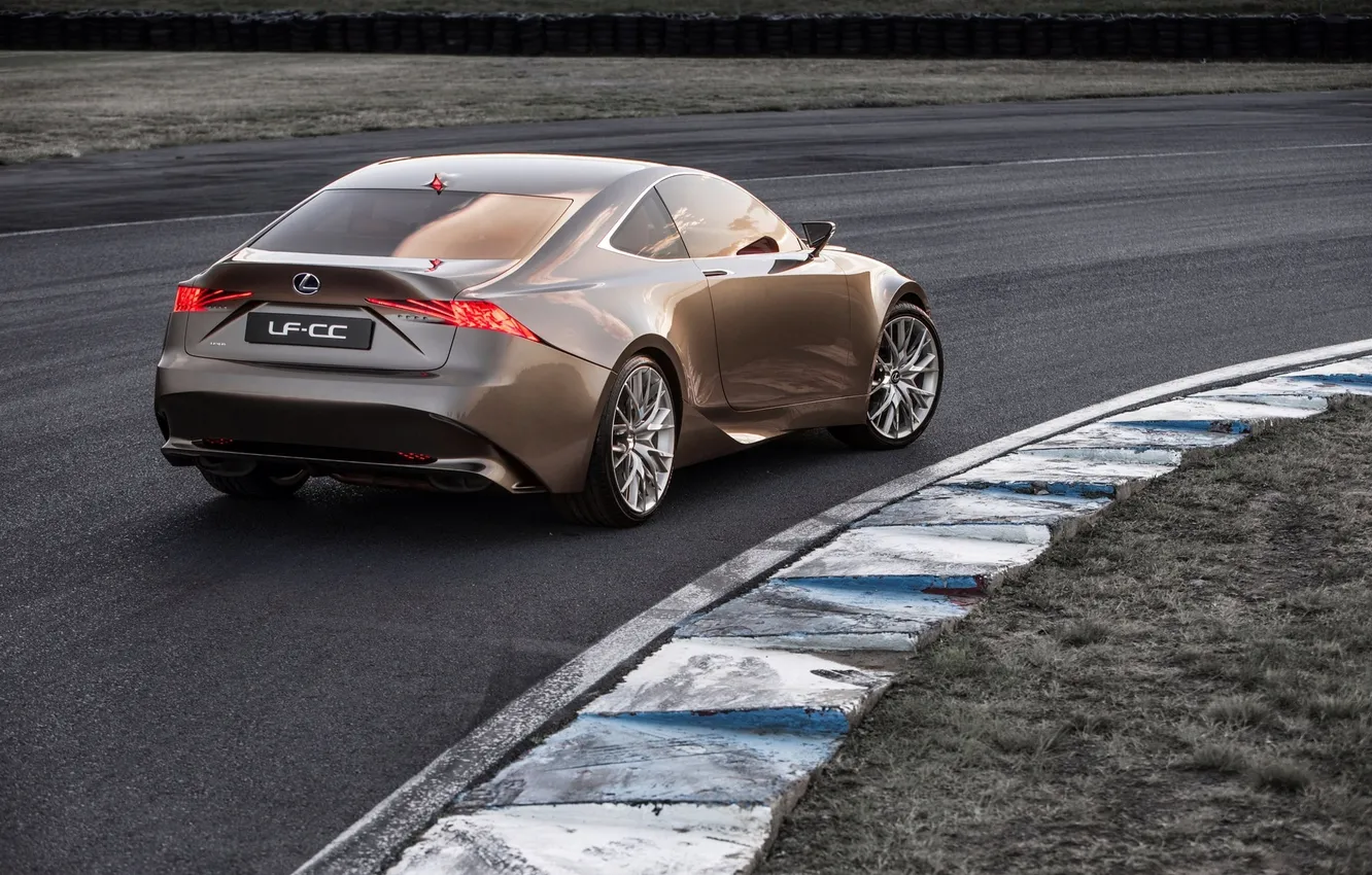 Photo wallpaper auto, Concept, track, Lexus, back, LF-CC
