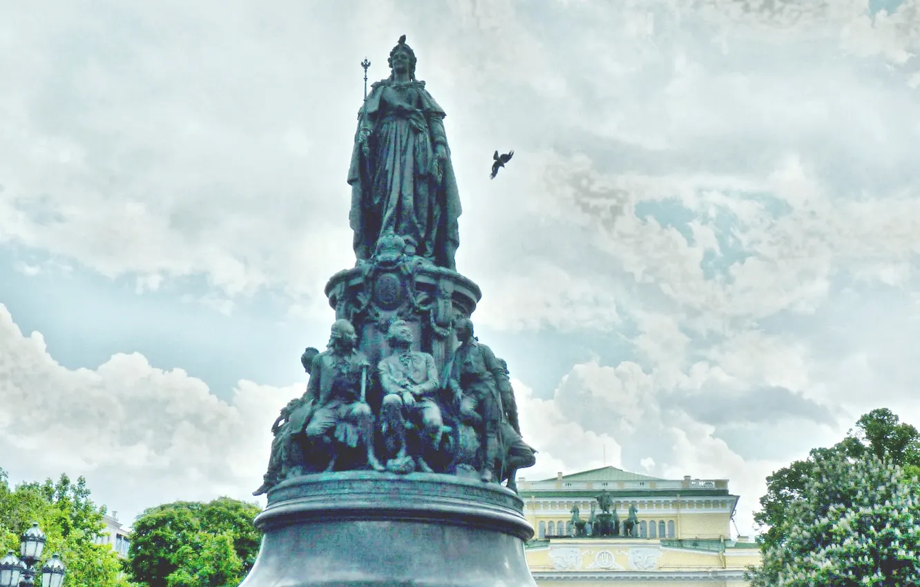 Photo wallpaper architecture, attraction, Summer 2025, Monument to Catherine II (Saint Petersburg)