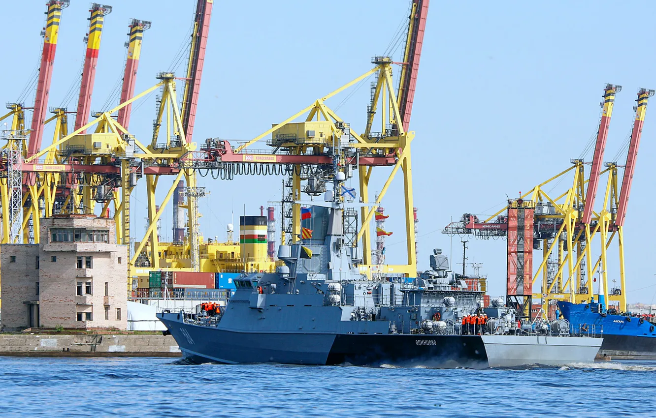 Photo wallpaper port, infrastructure, Rocket ship, Odintsovo