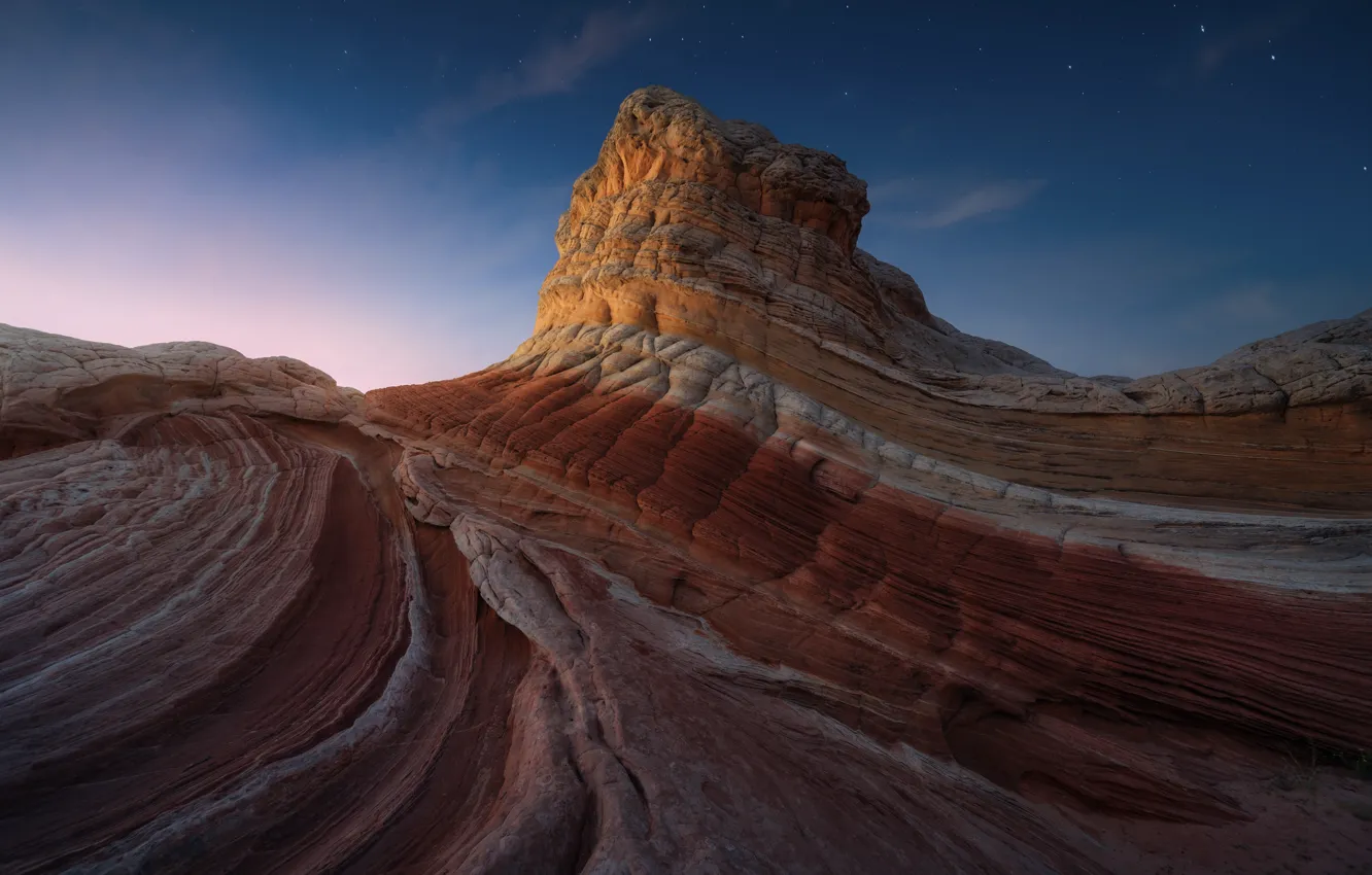 Photo wallpaper the sky, stars, rocks, rock, sky, stars, Juan Pablo de Miguel