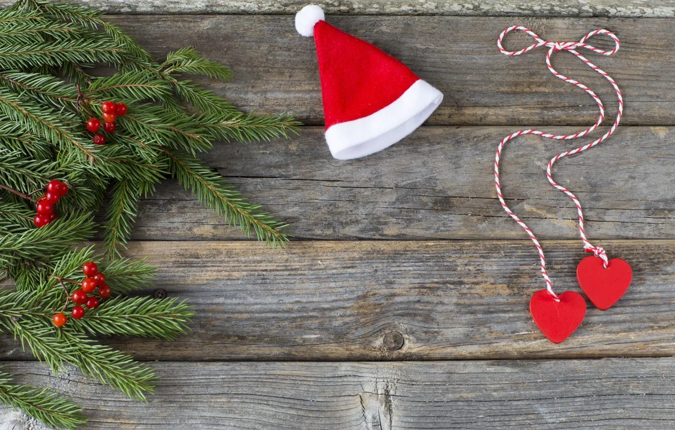 Photo wallpaper decoration, new year, Christmas, Christmas, wood, New Year, decoration, Merry