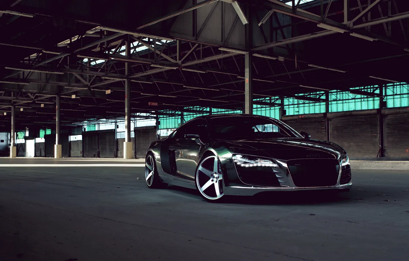 Photo wallpaper coupe, Audi R8, sports car, mid-engined all-wheel drive
