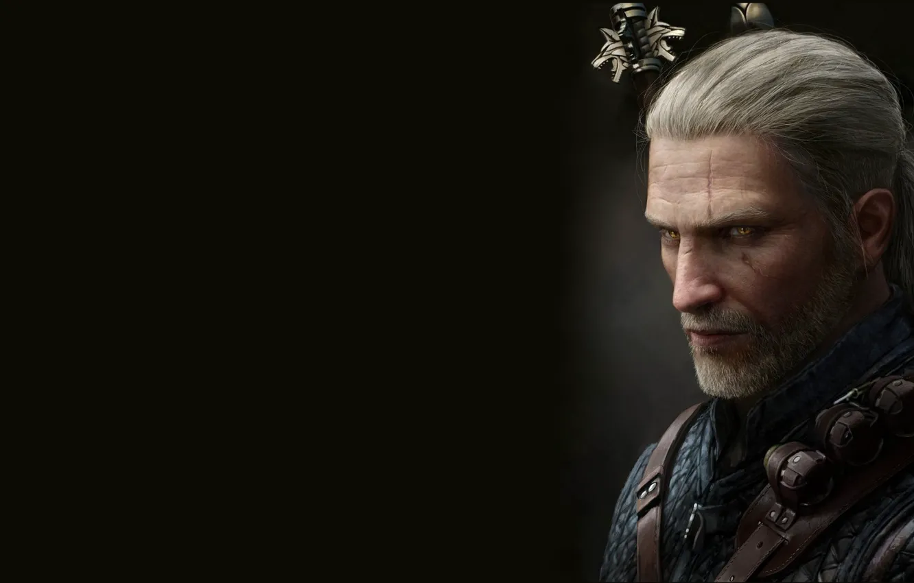 Photo wallpaper Swords, Geralt of Rivia, Gwynbleidd, White Wolf, The Witcher 3 Wild Hunt, The Witcher 3 …