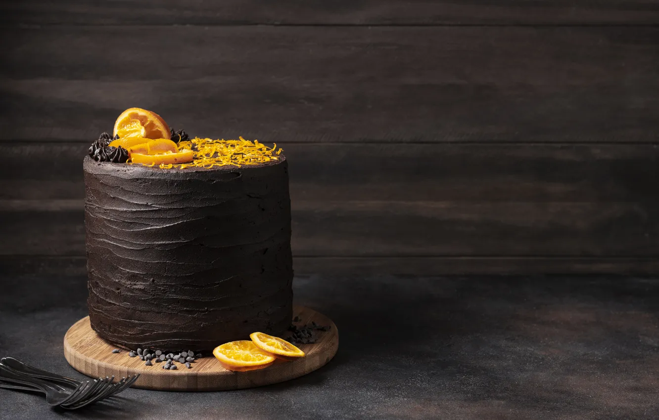 Photo wallpaper Concept, cake, chocolate, delicious