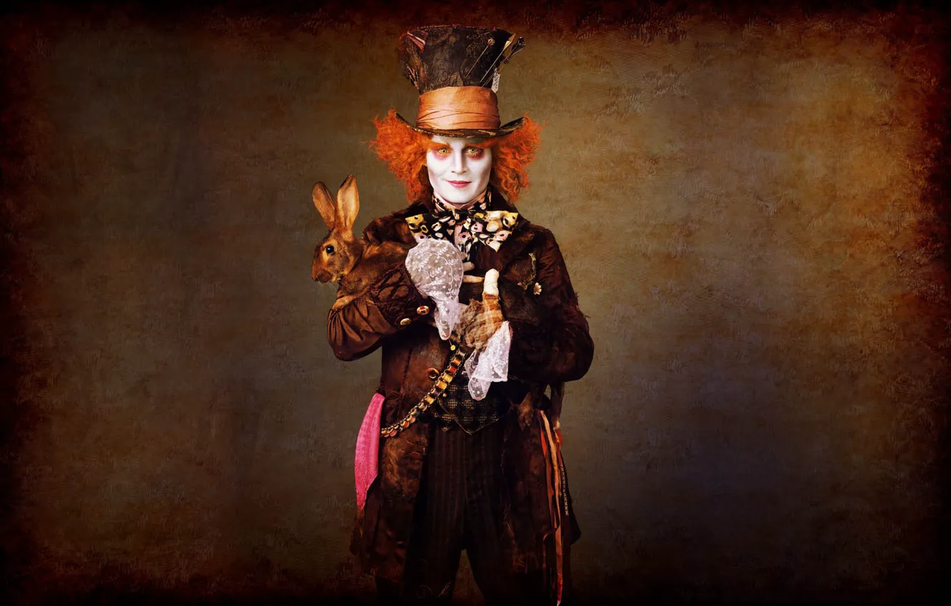 Photo wallpaper the film, Alice in Wonderland, Johnny DEP