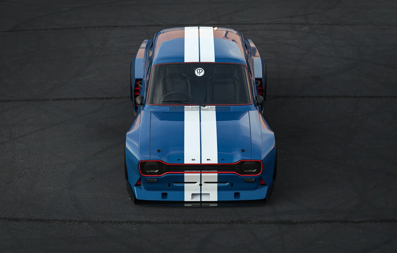 Photo wallpaper car, machine, auto, rendering, tuning, Ford, render, Escort