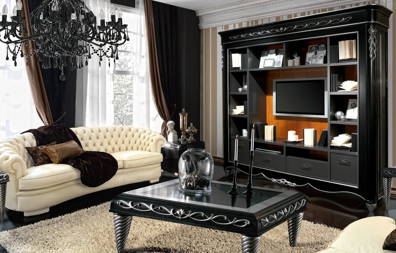Photo wallpaper design, sofa, furniture, living room, .