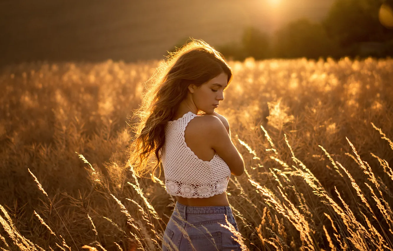 Photo wallpaper ass, girl, hair, shorts, Martin Kühn, Mary Zoe