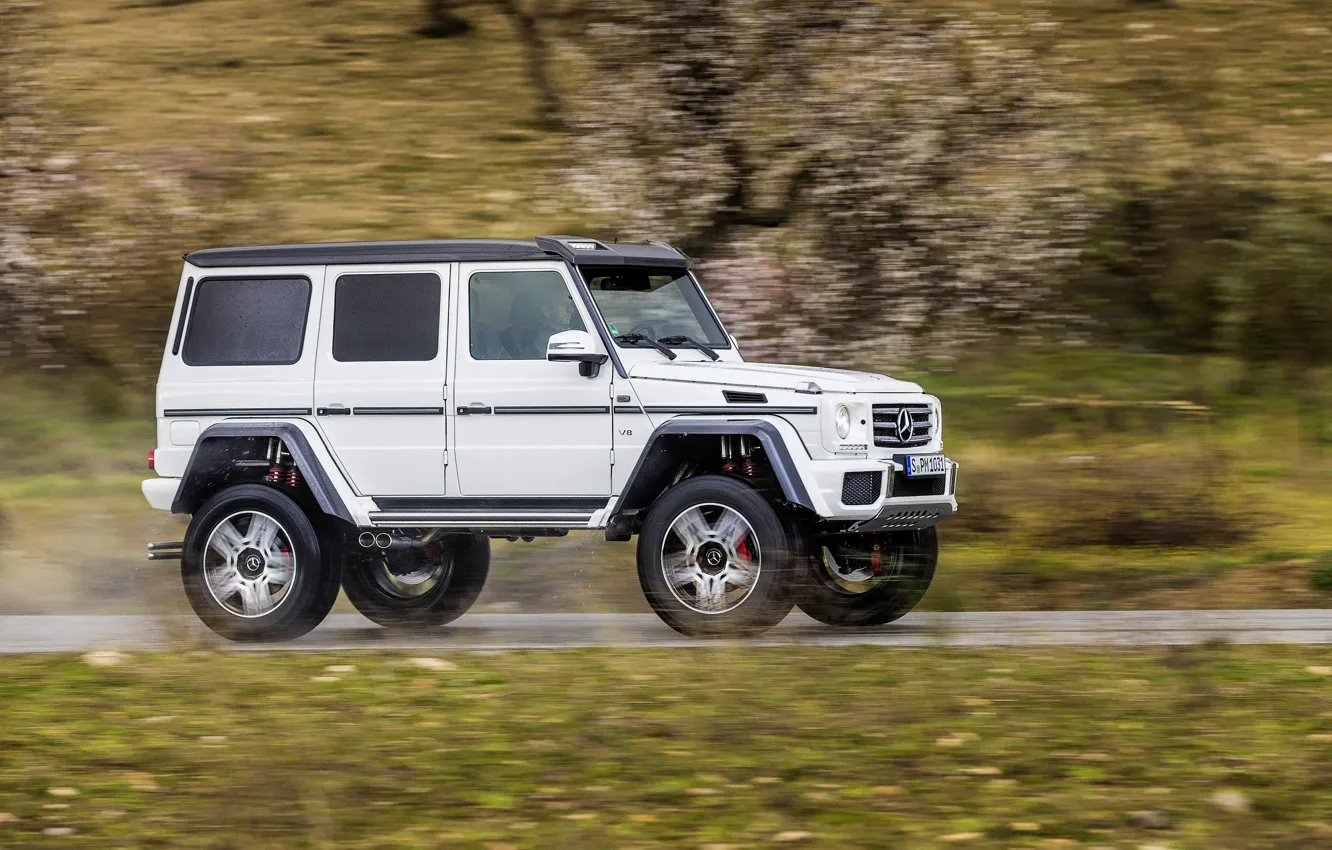 Photo wallpaper Concept, white, SUV, G Class, 4x4²