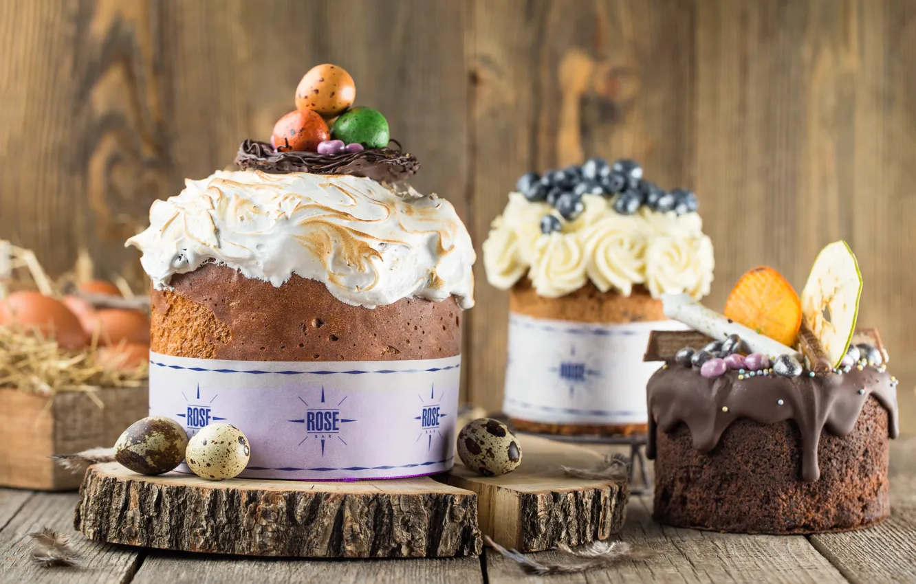 Photo wallpaper decoration, holiday, Easter, cake, cakes