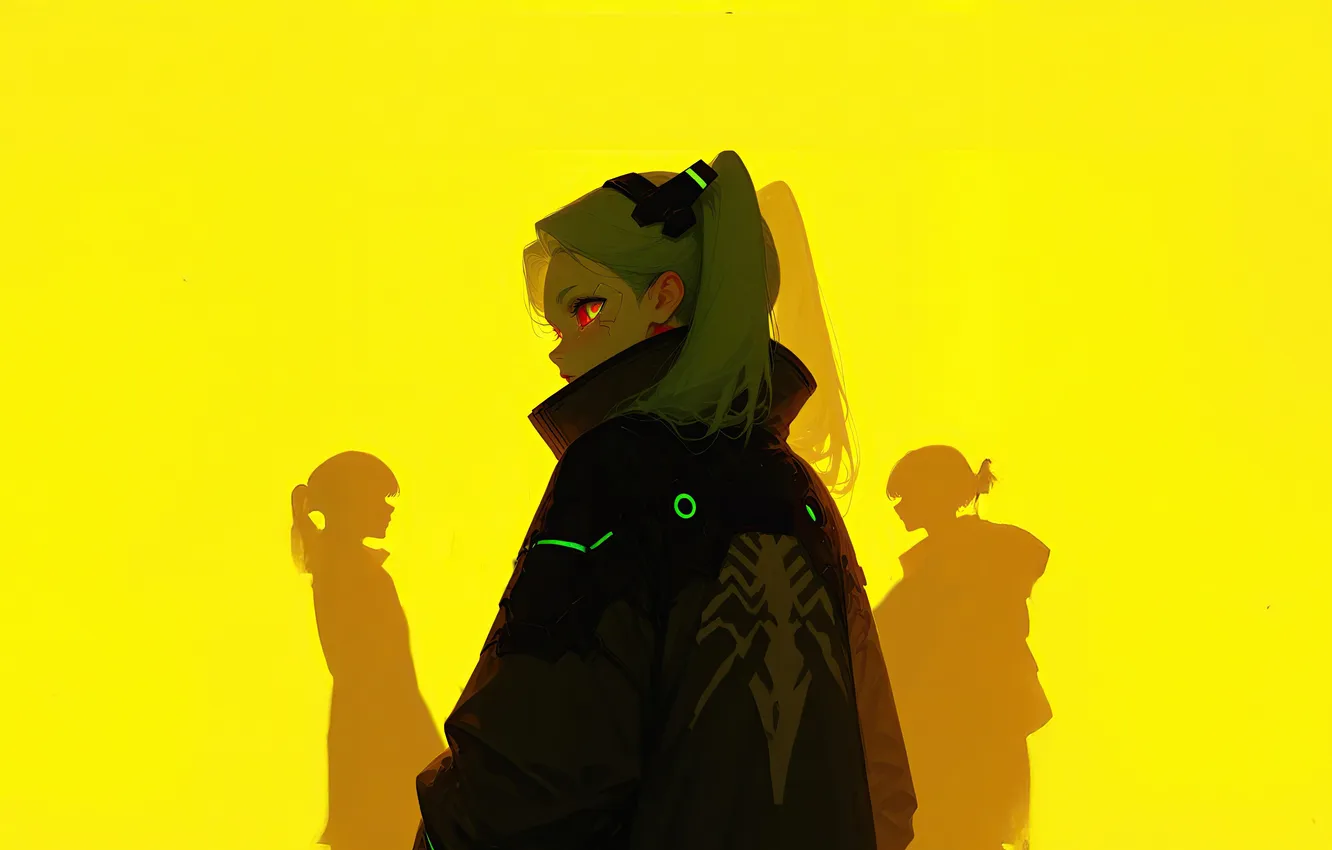 Photo wallpaper 2077, cyberpunk, rebecca