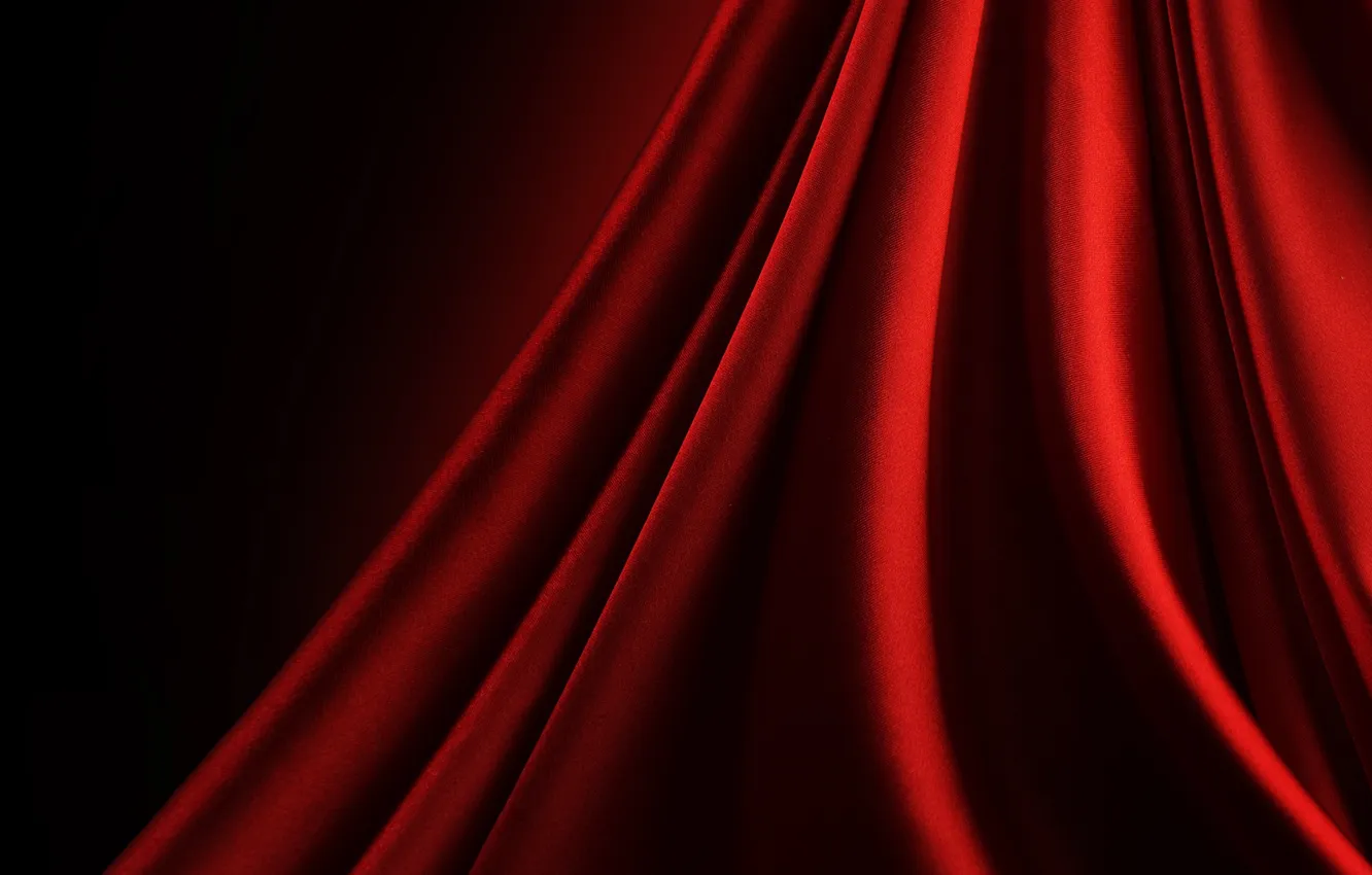 Photo wallpaper Shine, fabric, twilight, folds