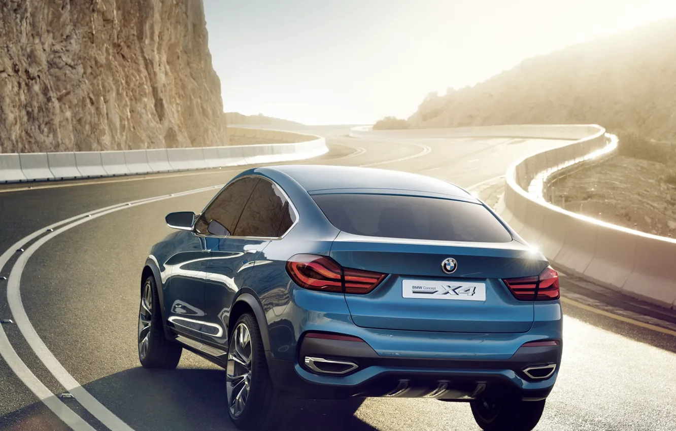 Photo wallpaper road, Concept, BMW, crossover, X4