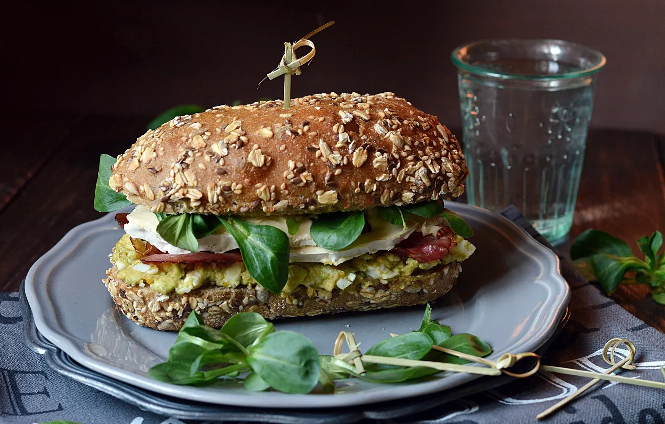 Photo wallpaper food, cheese, sandwich, hamburger, bun