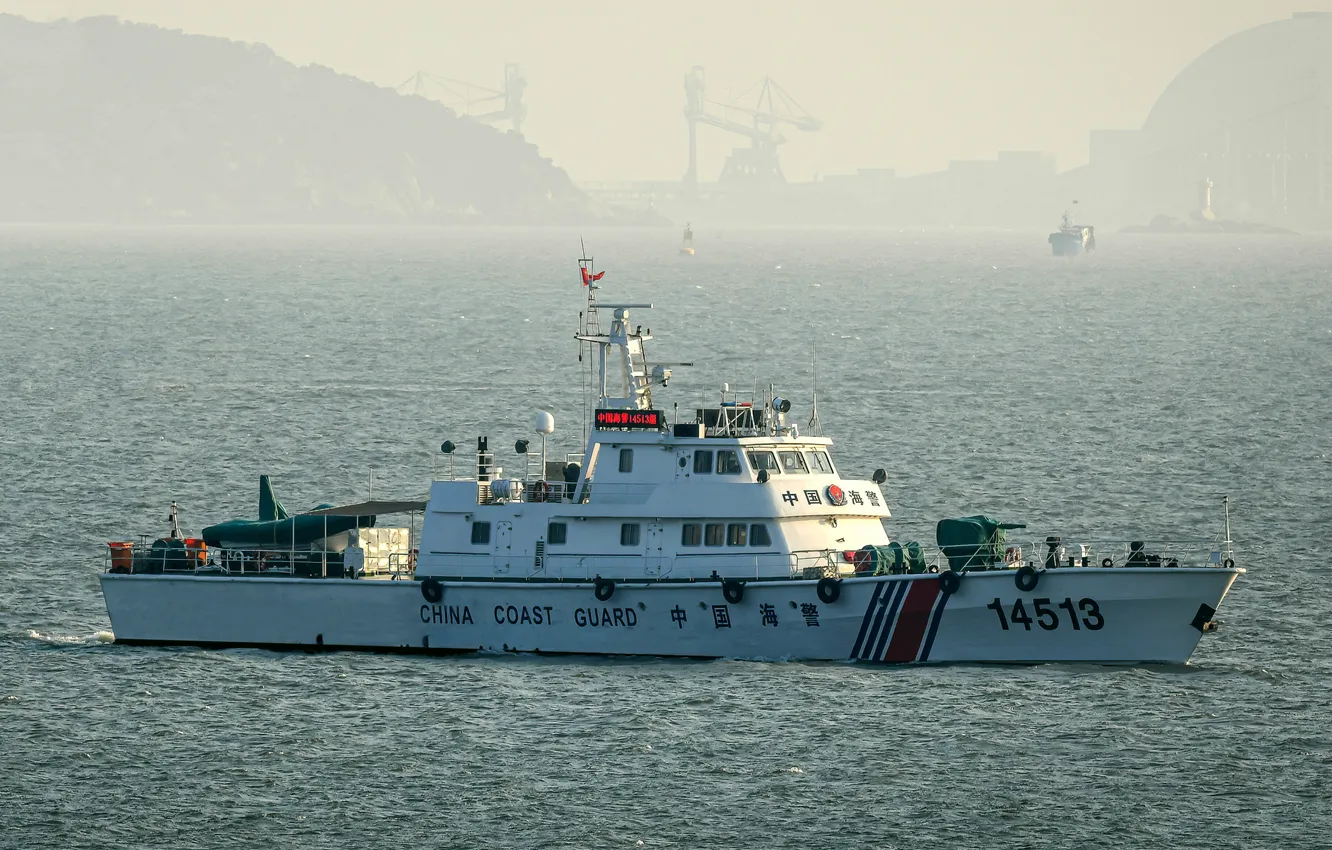 Photo wallpaper the coast guard, China, patrol ship