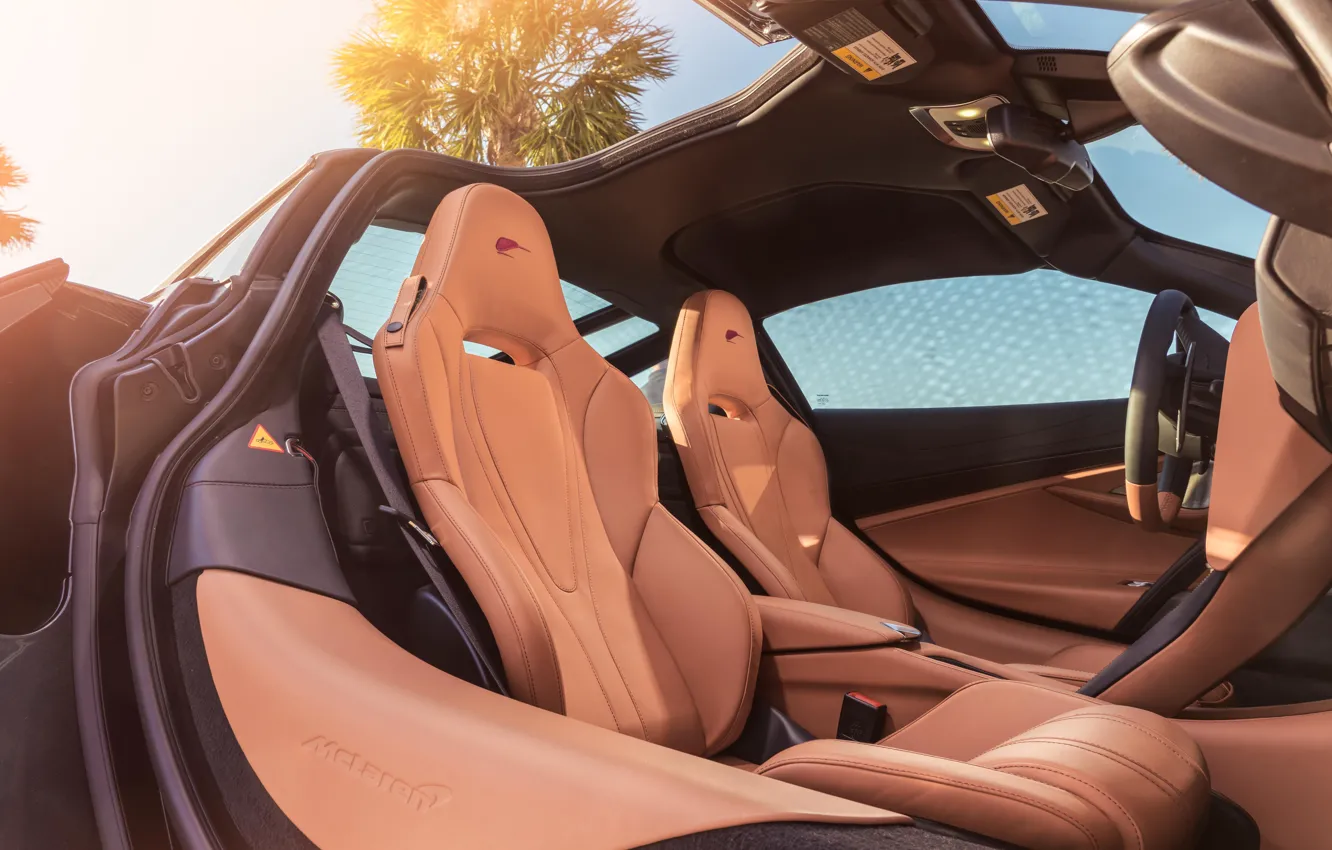 Photo wallpaper McLaren, supercar, salon, 2018, MSO, 720S