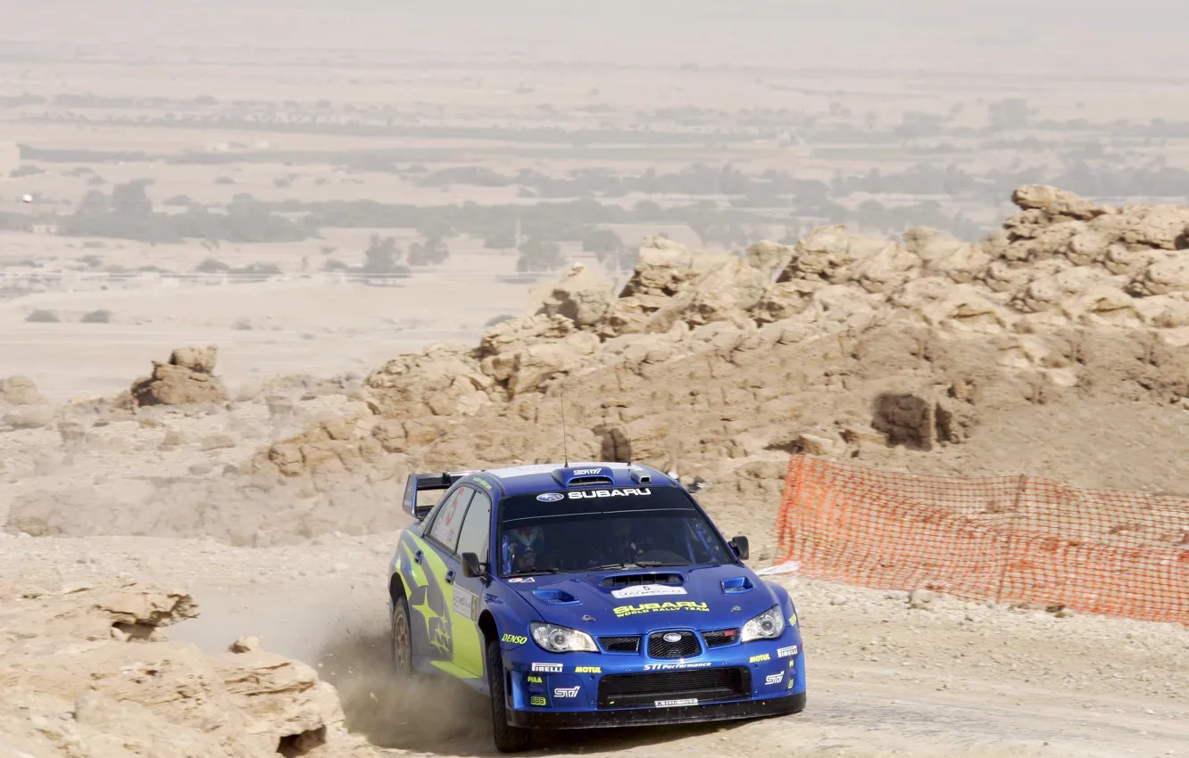 Photo wallpaper Blue, Subaru, Impreza, Mexico, Turn, WRC, Subaru, Solberg