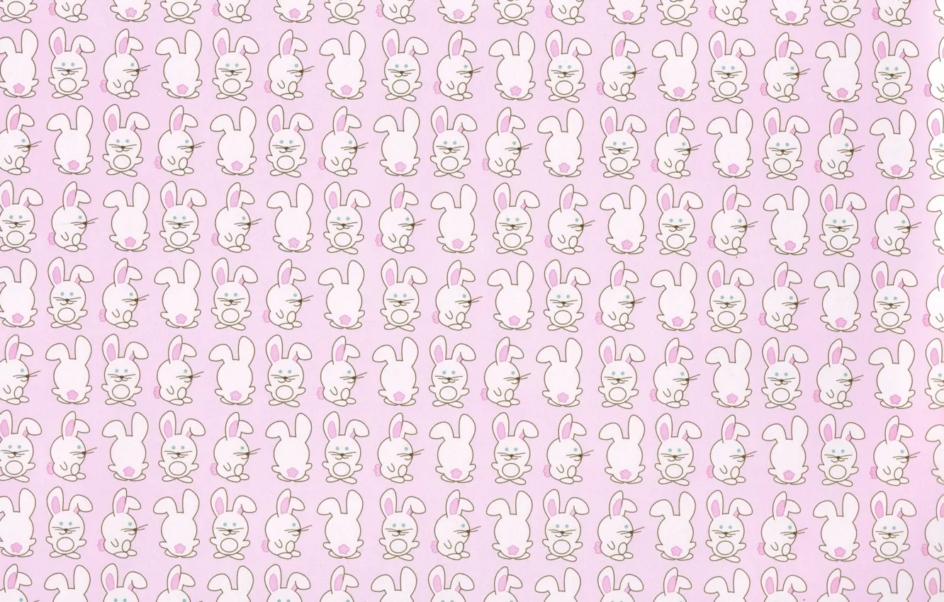 Photo wallpaper background, texture, anime, art, Bunny, children's