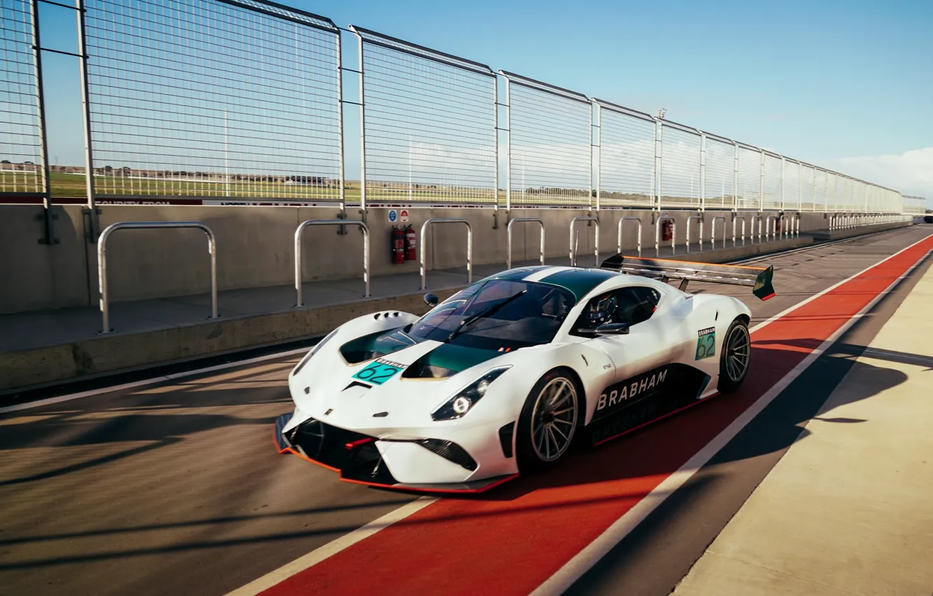 Photo wallpaper supercar, track, Brabham, BT62, Brabham BT62