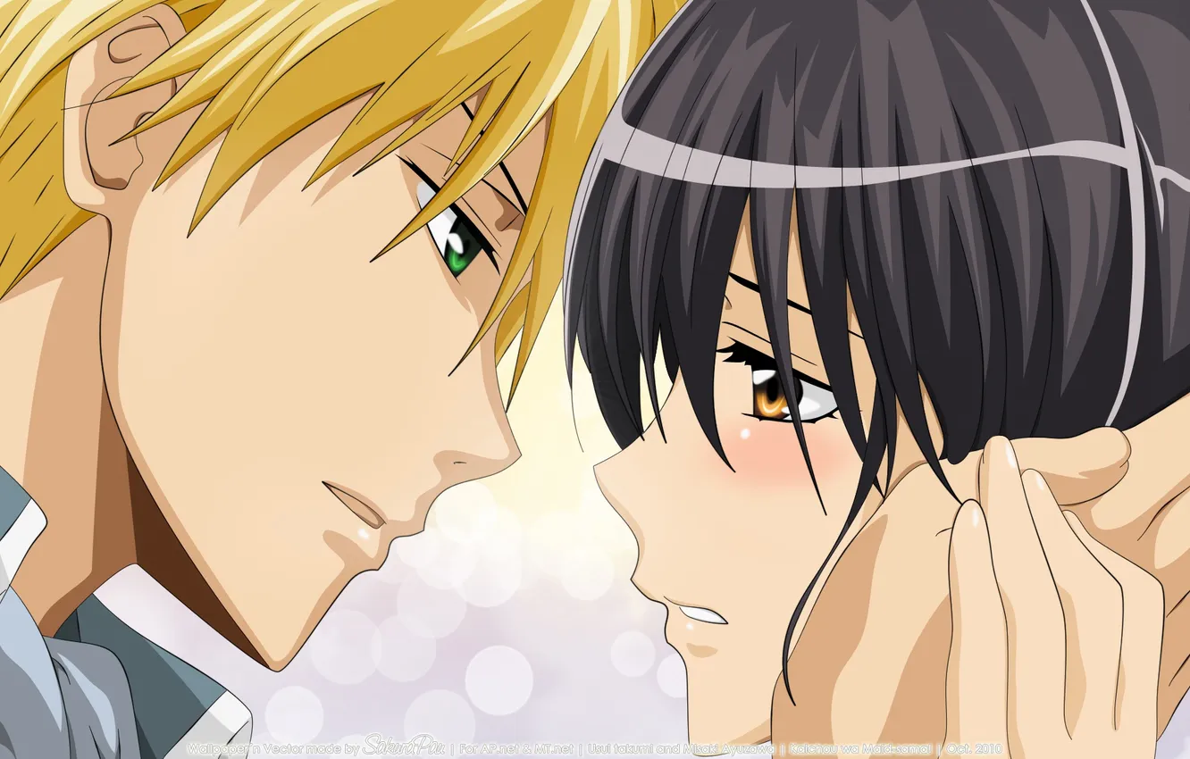 Photo wallpaper love, the proximity, kiss, the maid, Kaichou wa Maid-sama, Takumi, Ayuzawa, Misaki