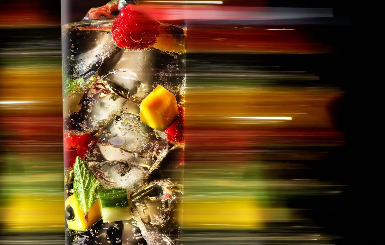 Photo wallpaper berries, food, treatment, touch