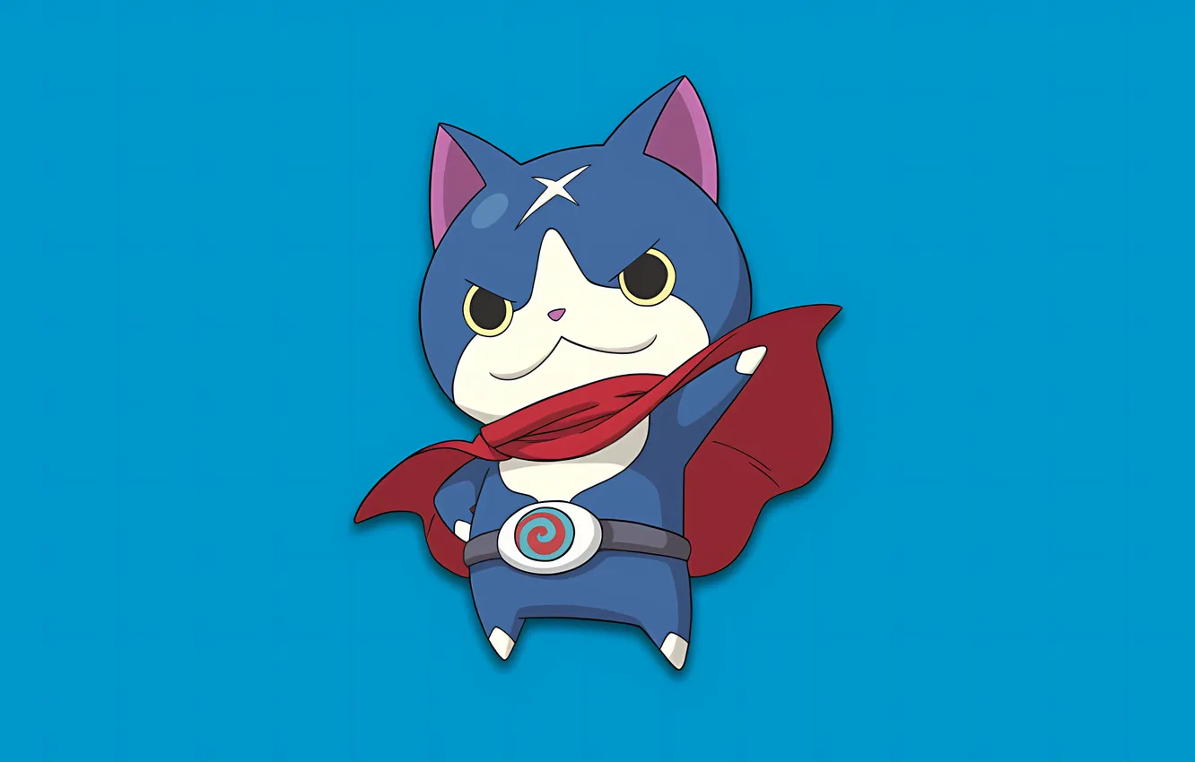 Photo wallpaper cats, superhero, Yo-Kai Watch, Hovernyan