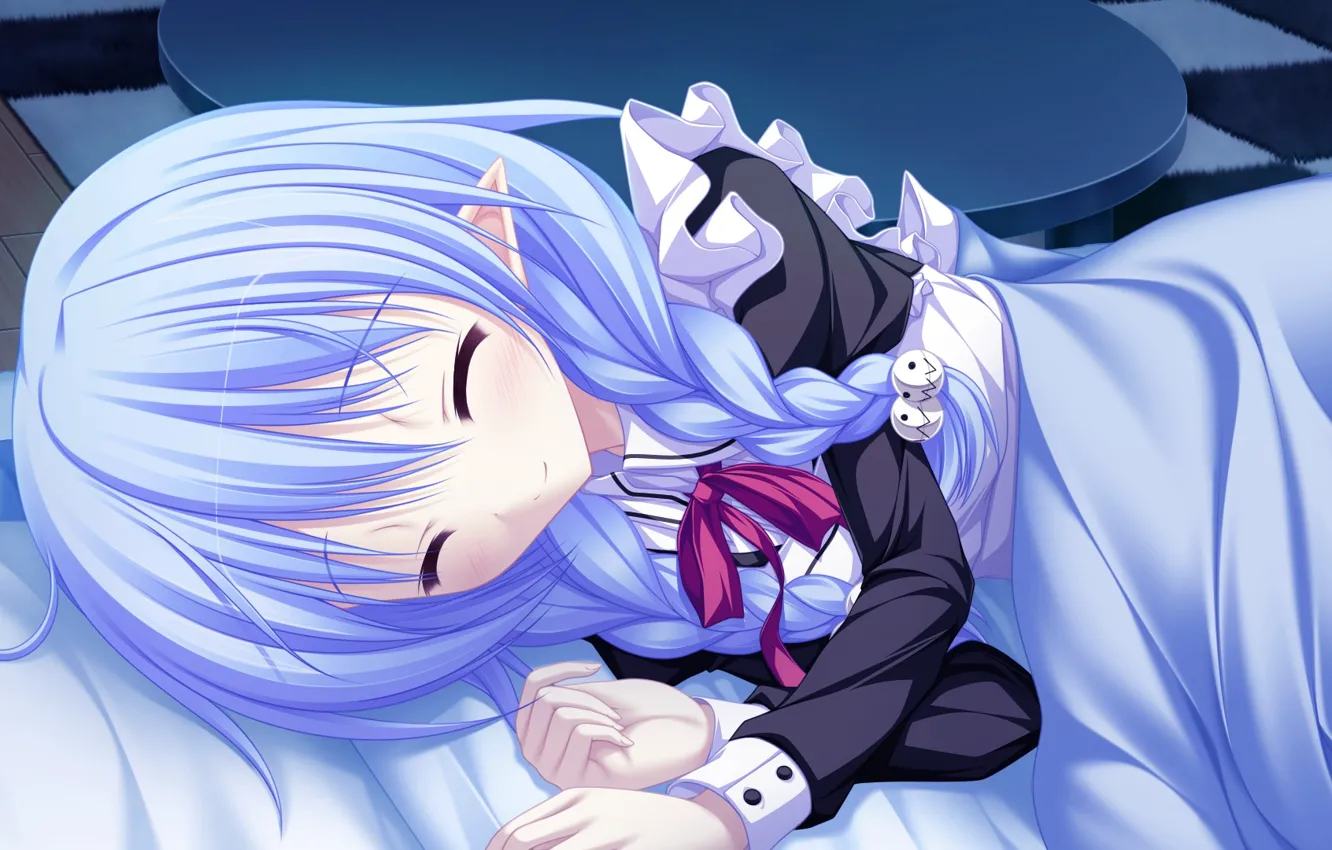 Photo wallpaper anime, art, sleeping, girl, lunaris filia