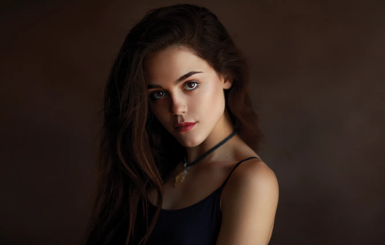 Photo wallpaper look, girl, hair, portrait, Sergei Bidong