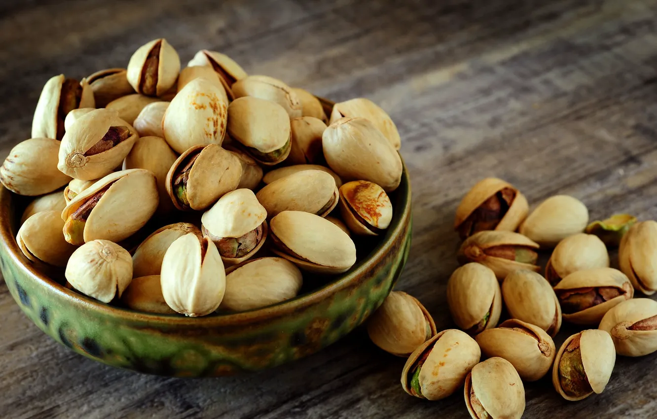 Photo wallpaper nuts, pistachios, Pistácia