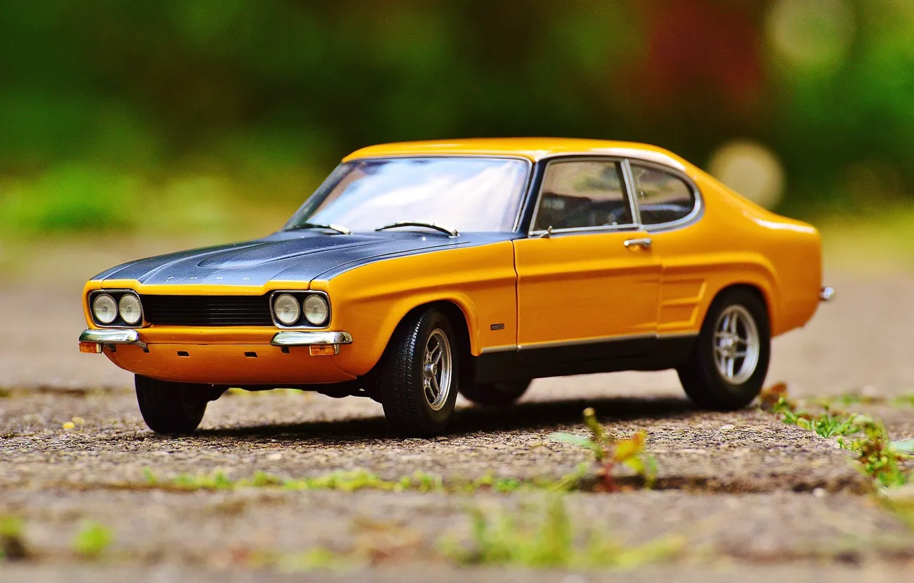 Photo wallpaper auto, toy, car, ford, classic, model, Oldtimer, capri