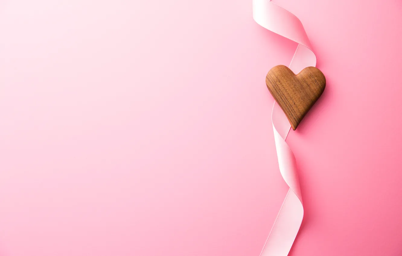 Photo wallpaper hearts, love, i love you, pink, romantic, hearts, valentine's day