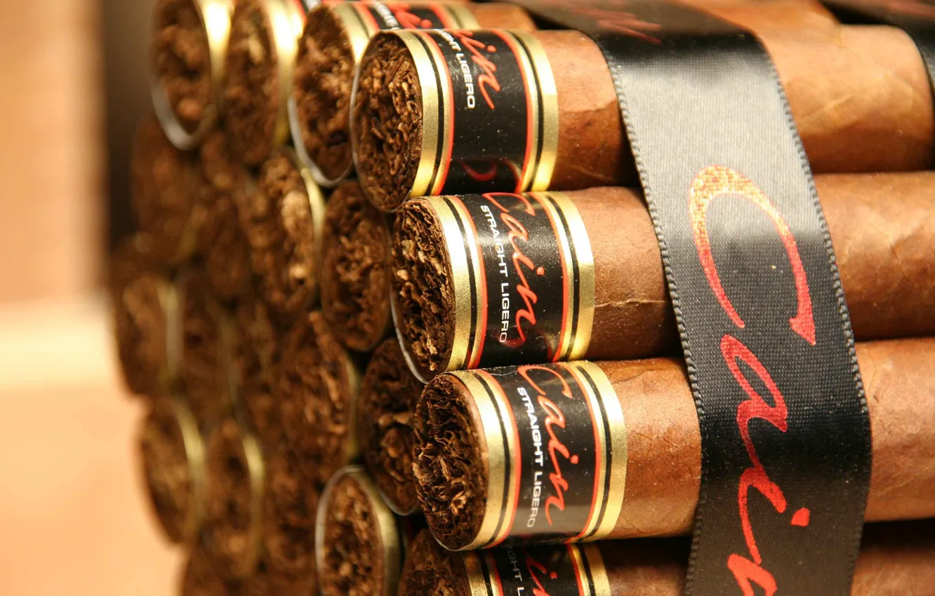 Photo wallpaper cigars, packaging, tobacco