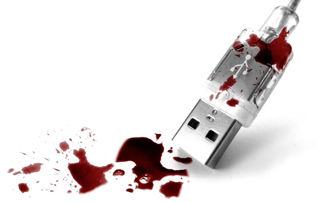Photo wallpaper blood, Syrup, USB
