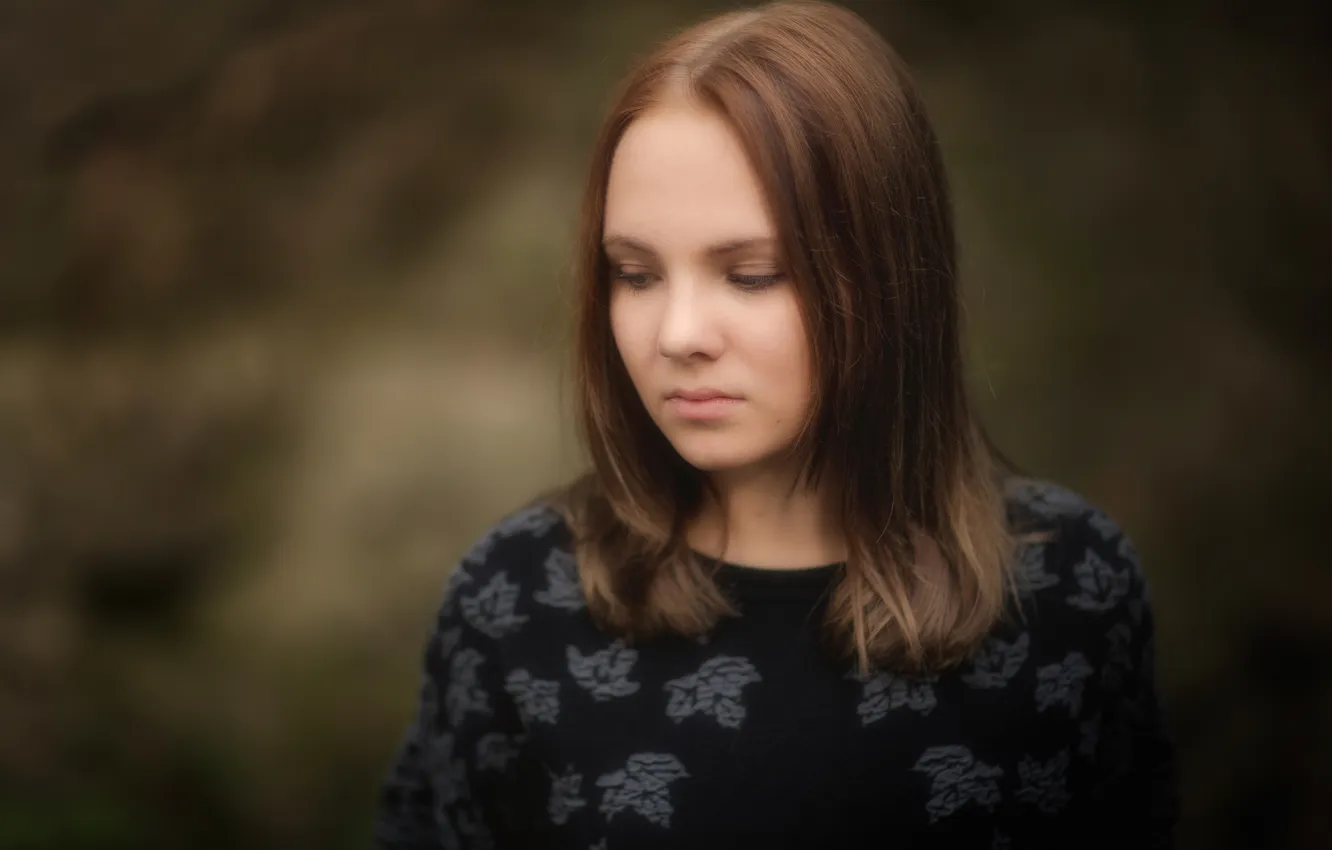 Photo wallpaper look, fog, portrait, gradient