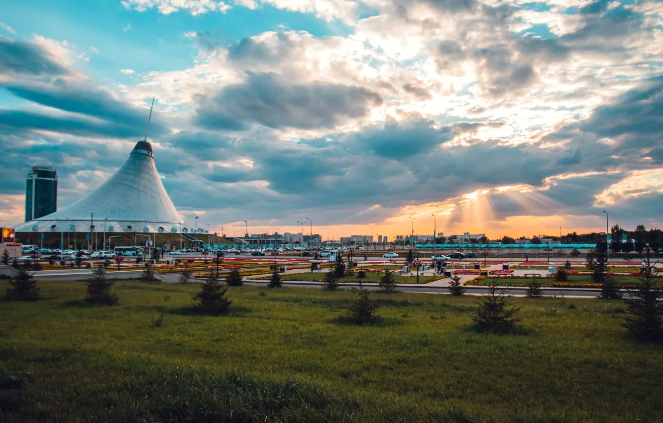Photo wallpaper sky, Han, Astana, shatyr