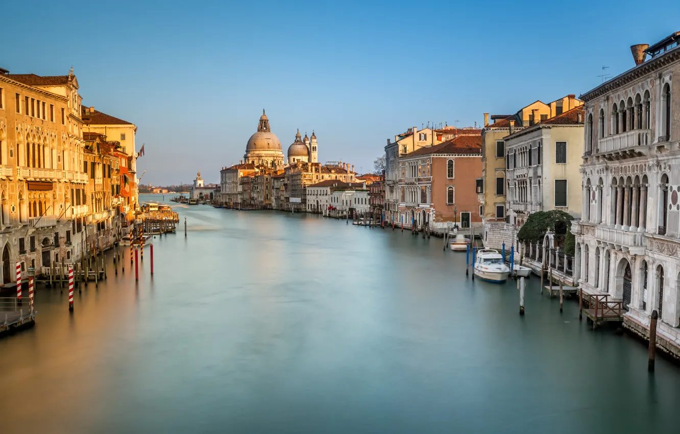 Photo wallpaper Italy, Venice, channel, Italy, Venice, Panorama, channel, Grand Canal
