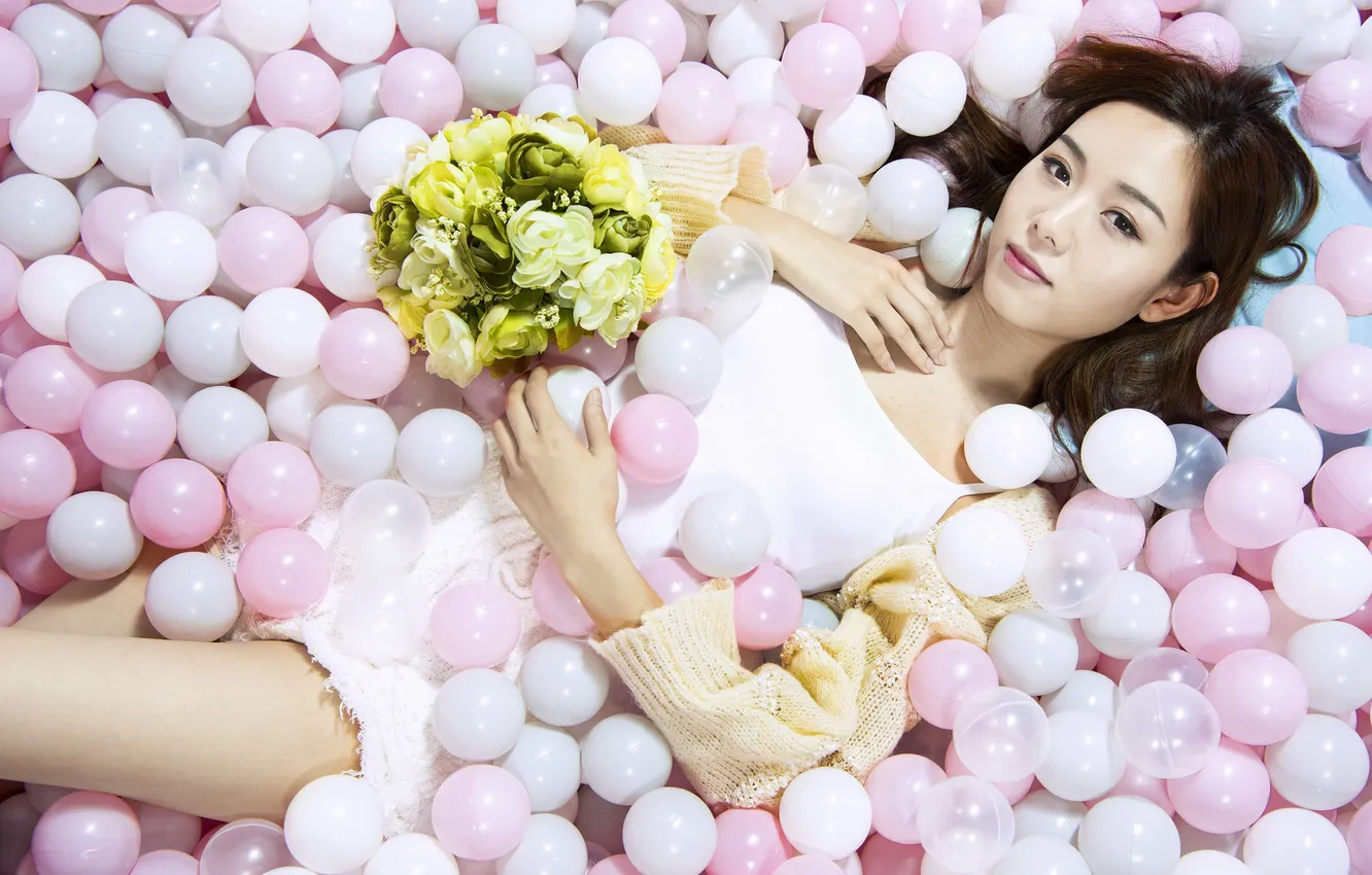 Photo wallpaper girl, sexy, asian