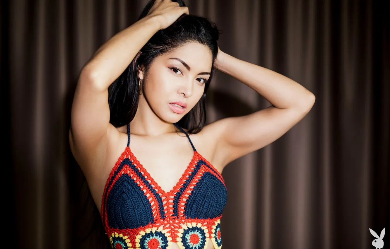 Photo wallpaper playboy, model, pose, Knitted Top, Chloe Rose