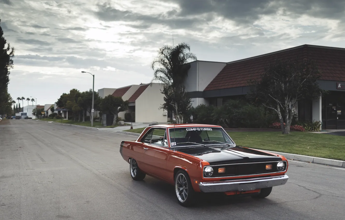 Photo wallpaper street, Dodge, dodge, muscle