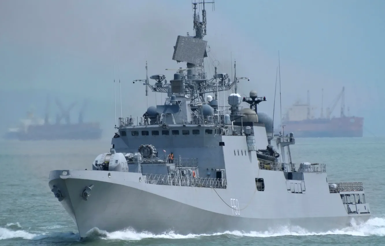 Photo wallpaper India, frigate, Navy, Tarkash